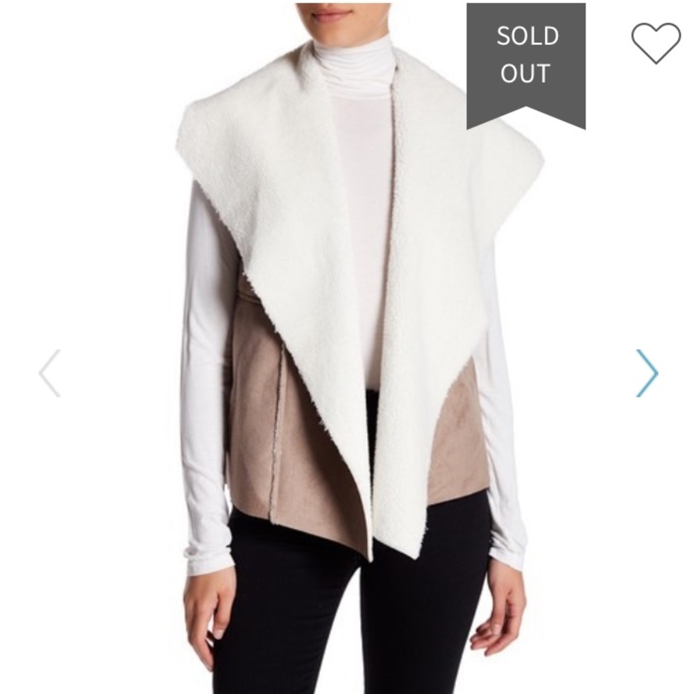 Susina Faux Shearling & Faux Suede Vest